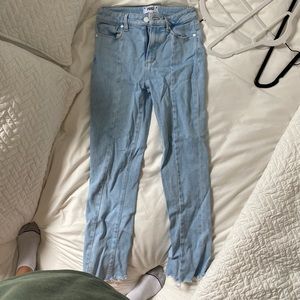 Paige Flare jeans, light wash color, size 26, high waisted